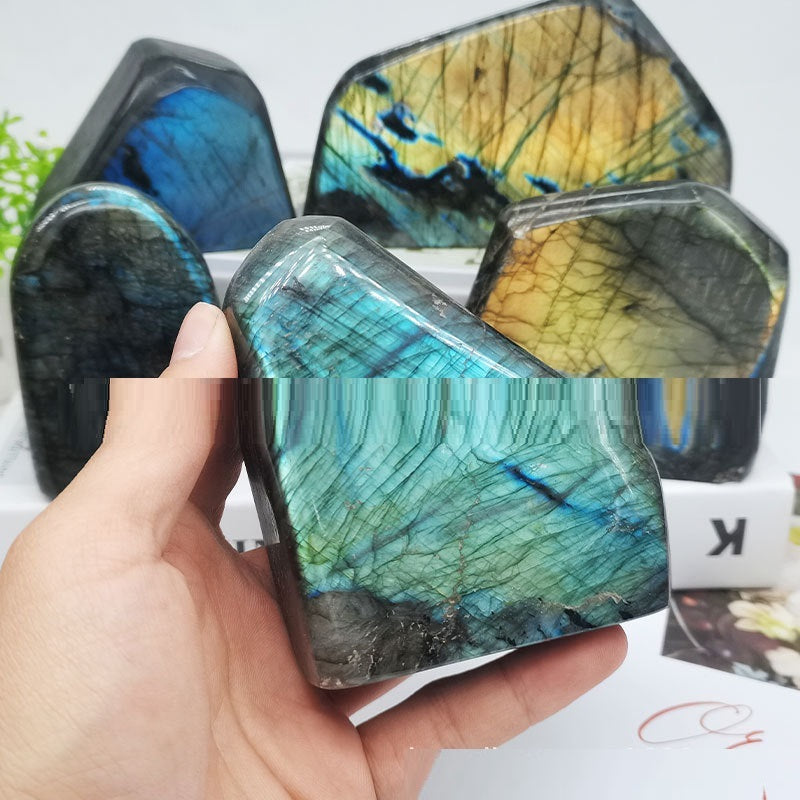 Home Office Ore Natural Labradorite Ornament