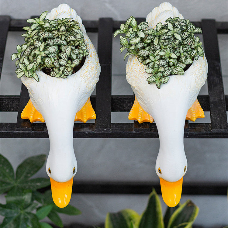 Lovely Duck Fleshy Flowerpot Living Room