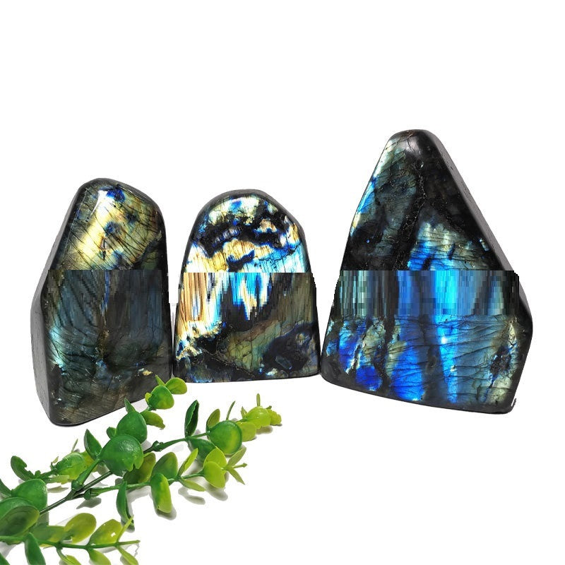 Home Office Ore Natural Labradorite Ornament