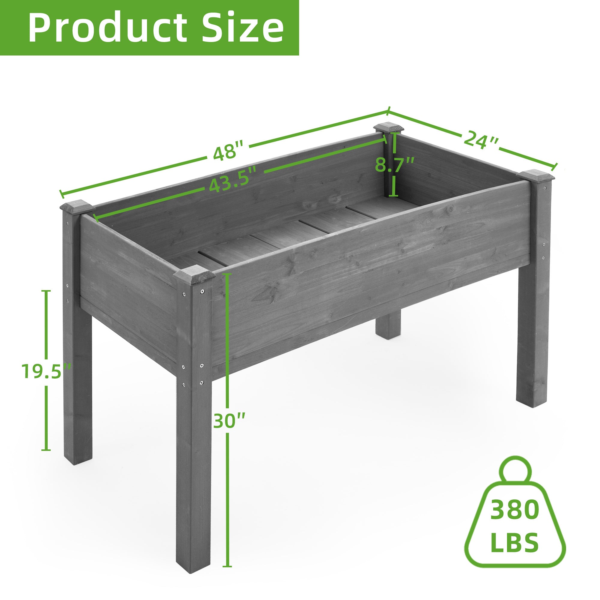 Elevated Garden Bed With Legs, Elevated Wooden Planters