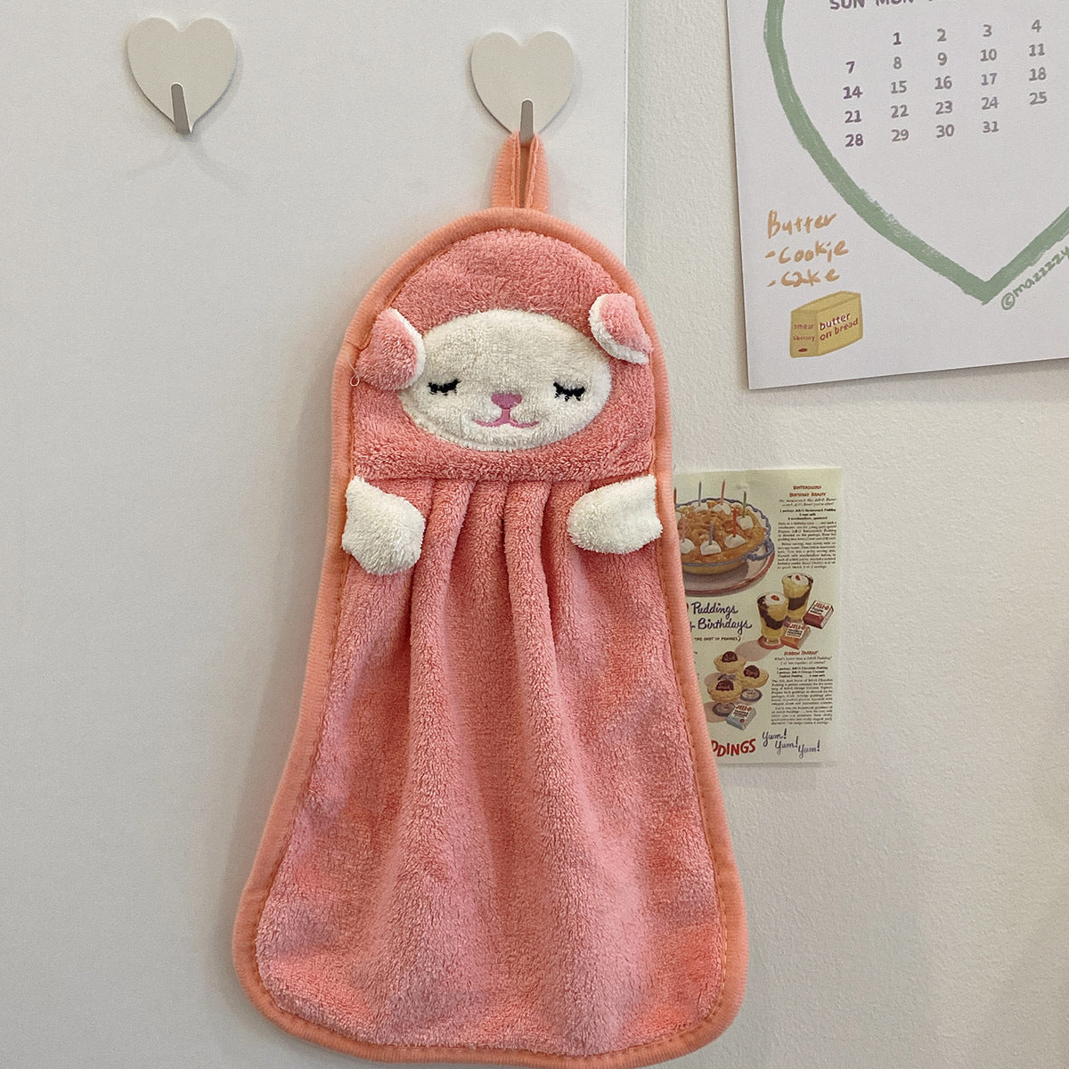 Towels Can Hang Coral Fleece Absorbent Towels