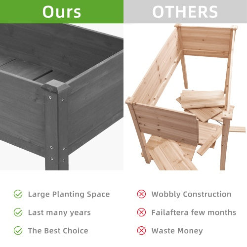 Elevated Garden Bed With Legs, Elevated Wooden Planters