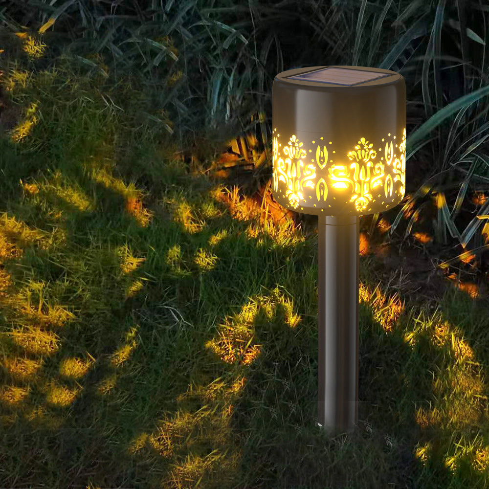 New Solar Plastic Lawn Floor Outlet Projection Lamp